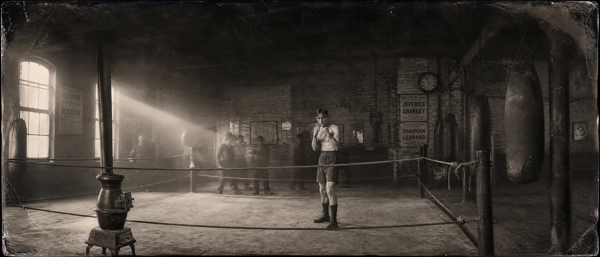 Inside the Trinity gymnasium, 1904